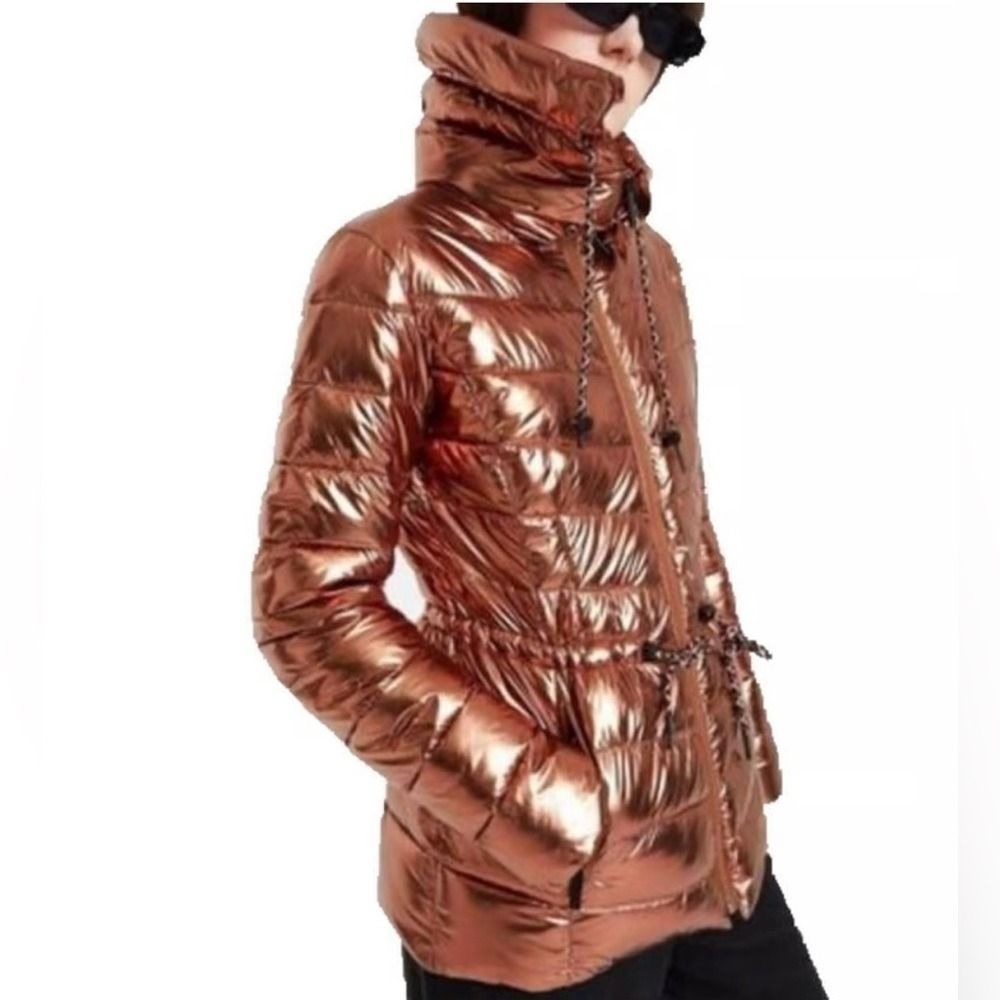 Desigual Jasmine Copper Packable Puffer Coat Women Euro Small / US XS NWT